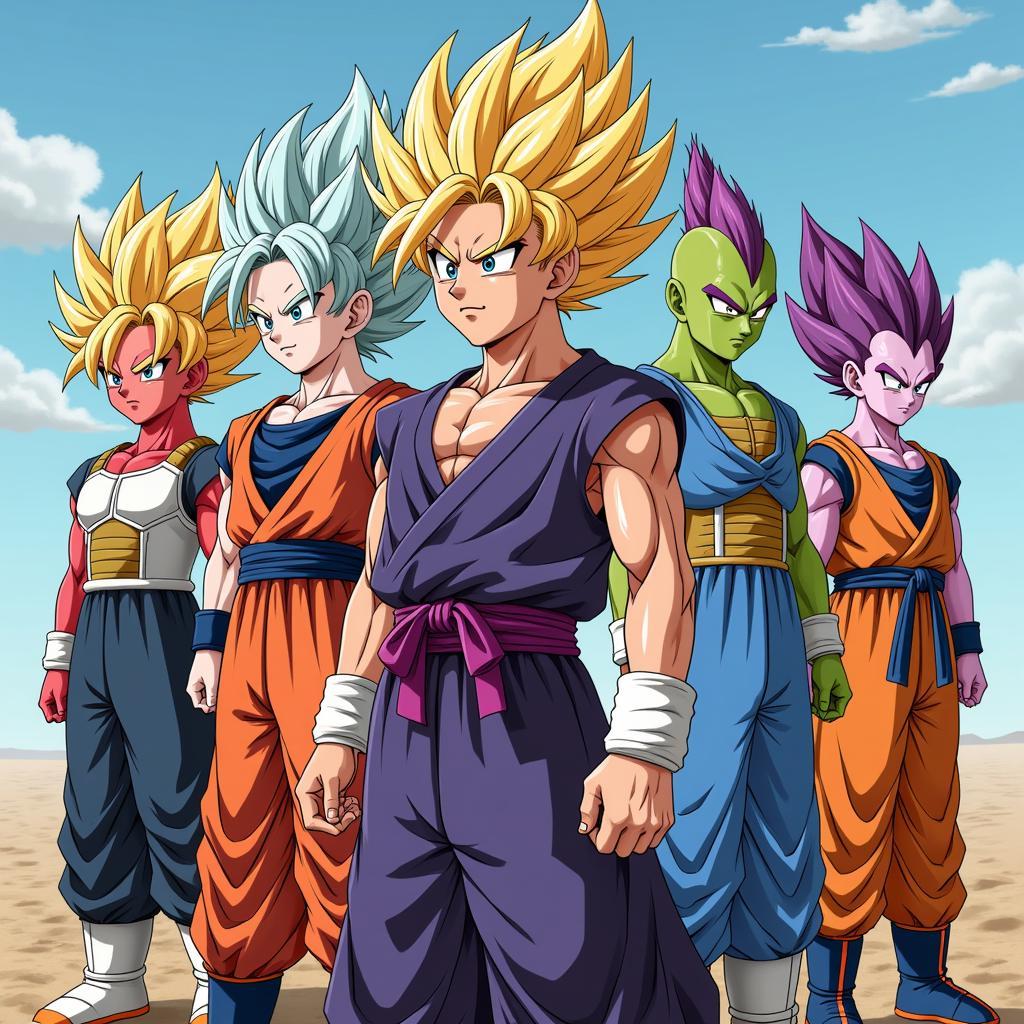 Future Trunks and New Saiyan Allies in Dragon Ball AF