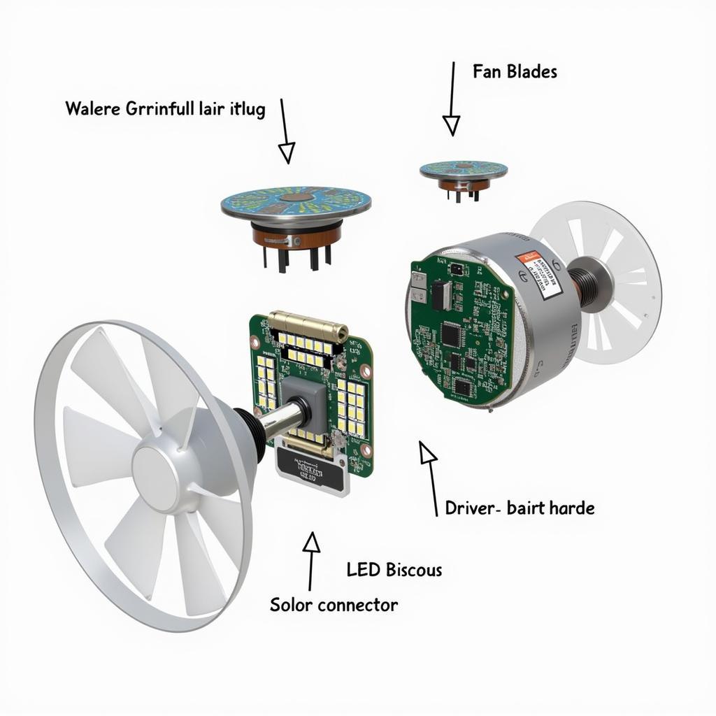 Driver Led Fan Components: A Detailed View of Internal Structure