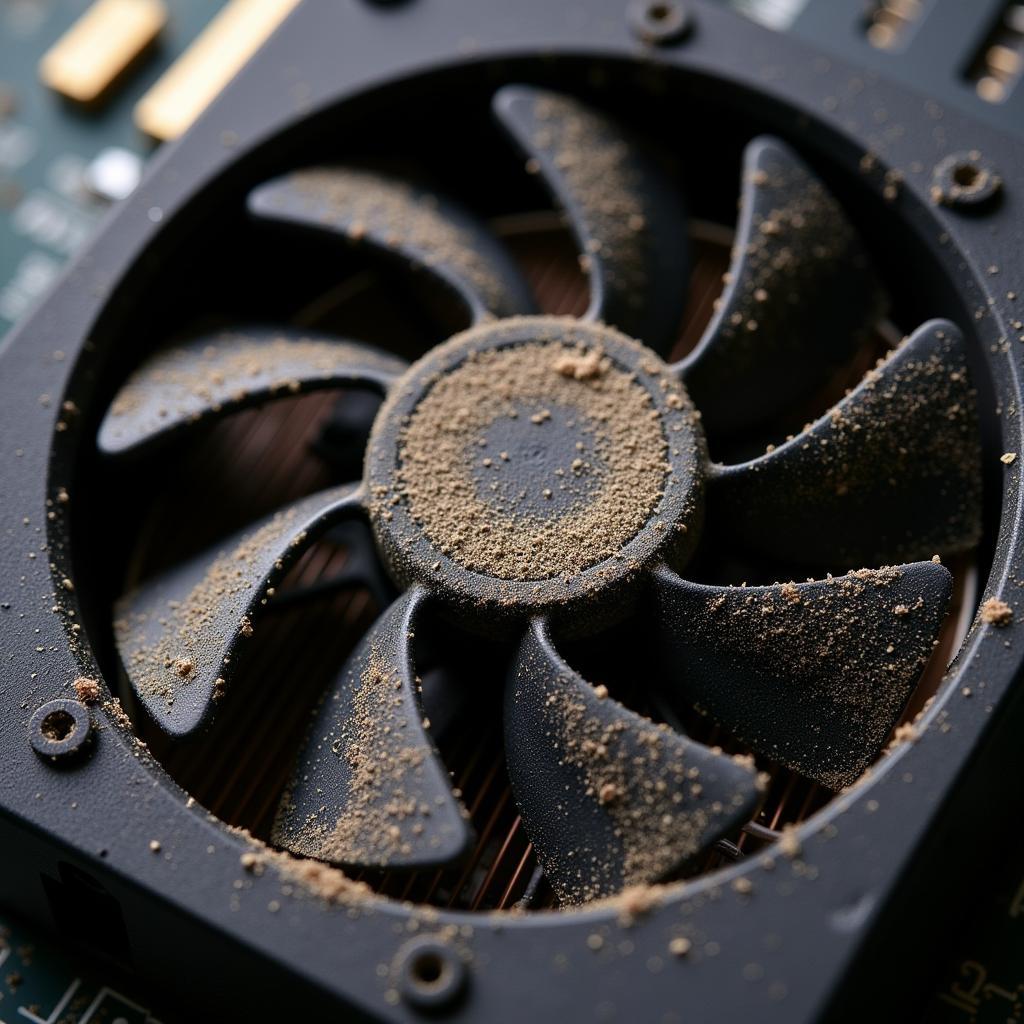 Dust Accumulation on GPU Fan