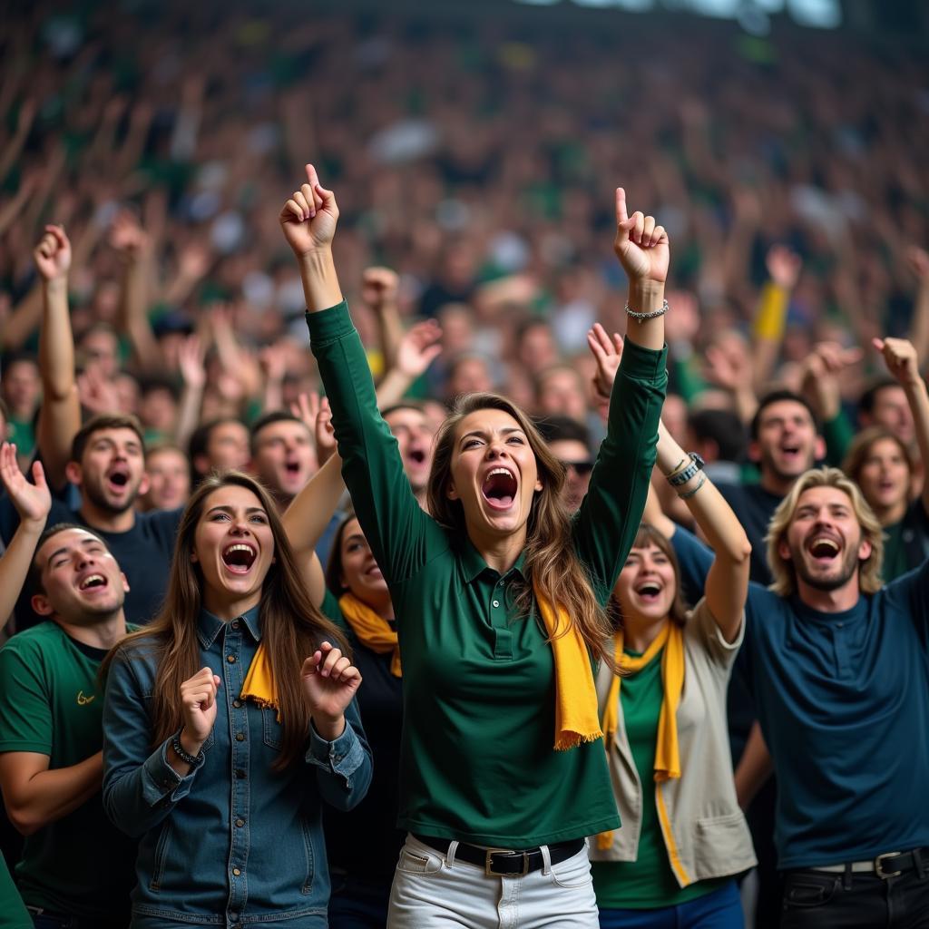 Fans Celebrating a Goal