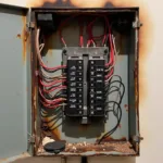 Electrical Panel Overheating Damage