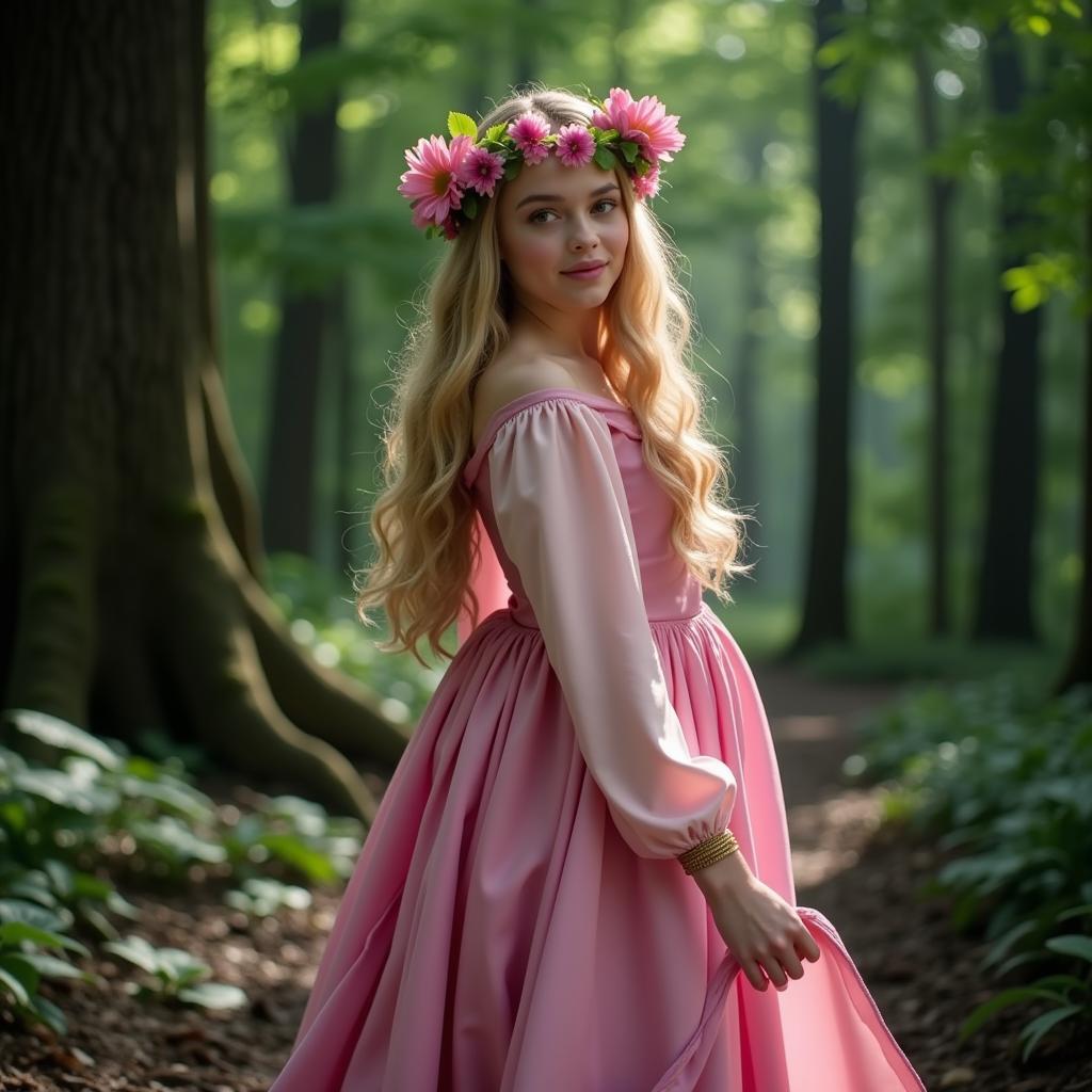 Elle Fanning as Aurora in Maleficent