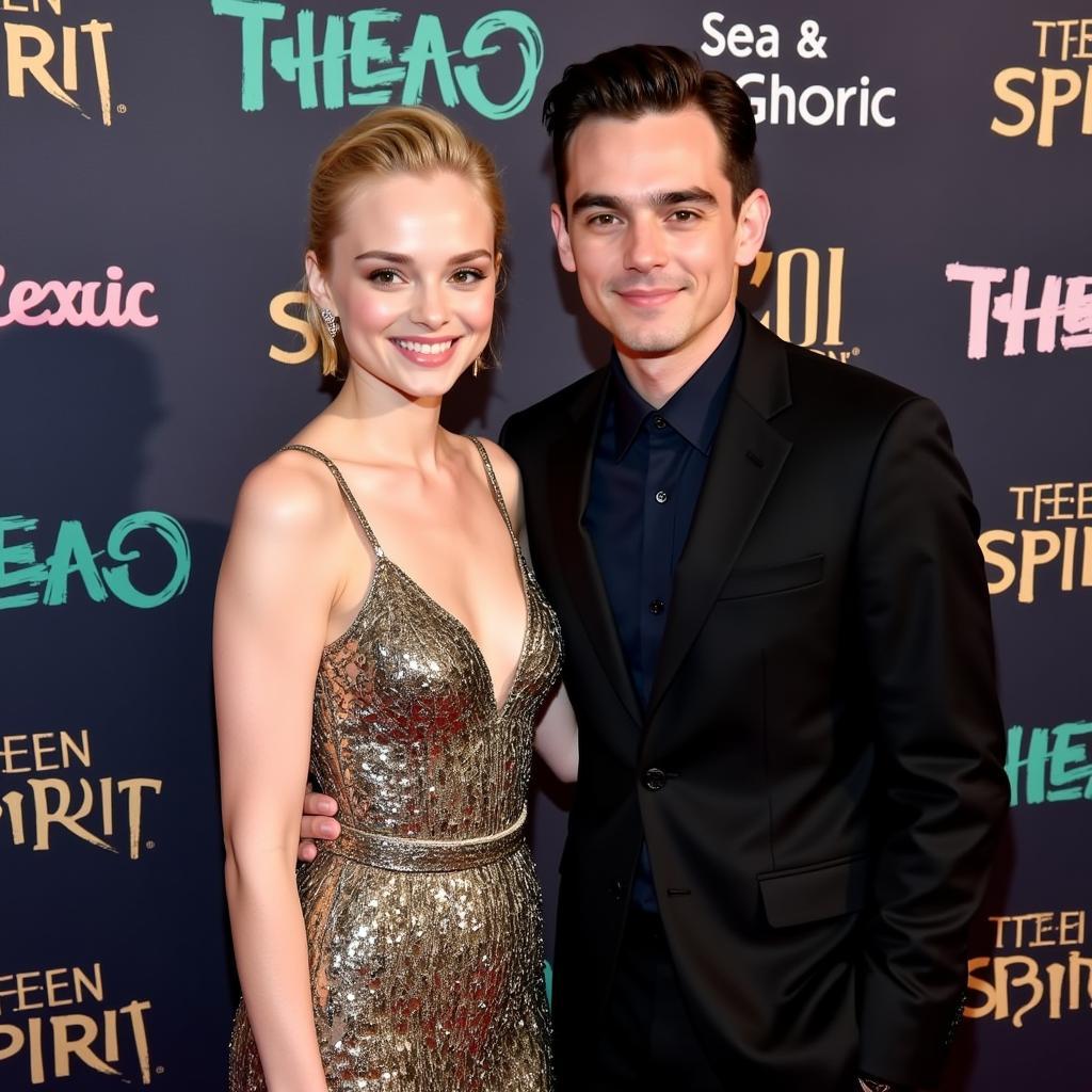 Elle Fanning and Max Minghella at the Teen Spirit Premiere