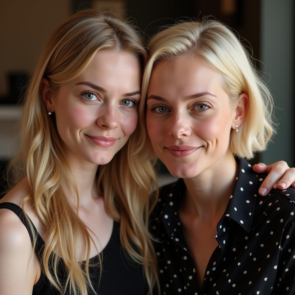 Elle Fanning with her mother, Heather Joy Arrington