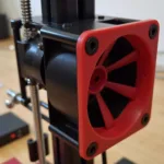 Close-up view of an Ender 3 fan duct