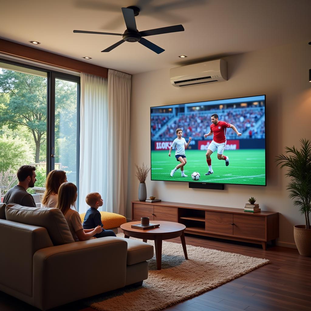 Energy-Efficient Coller Fan in a Living Room