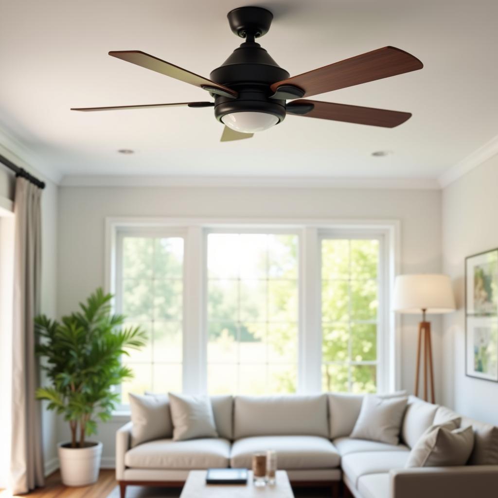 Modern Energy Saving Ceiling Fan Enhancing Living Room Comfort