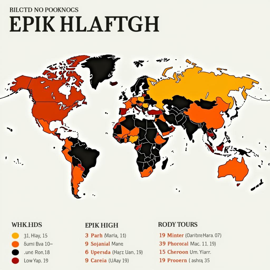 Epik High World Tour Map