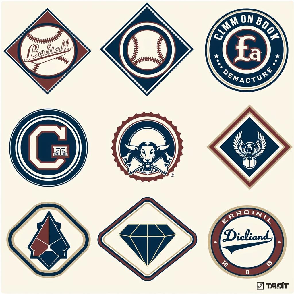 Evolution of the diamond logo in sports