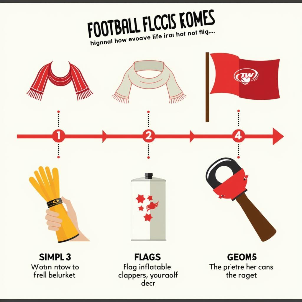 Evolution of football fan accessories from scarves to can fans