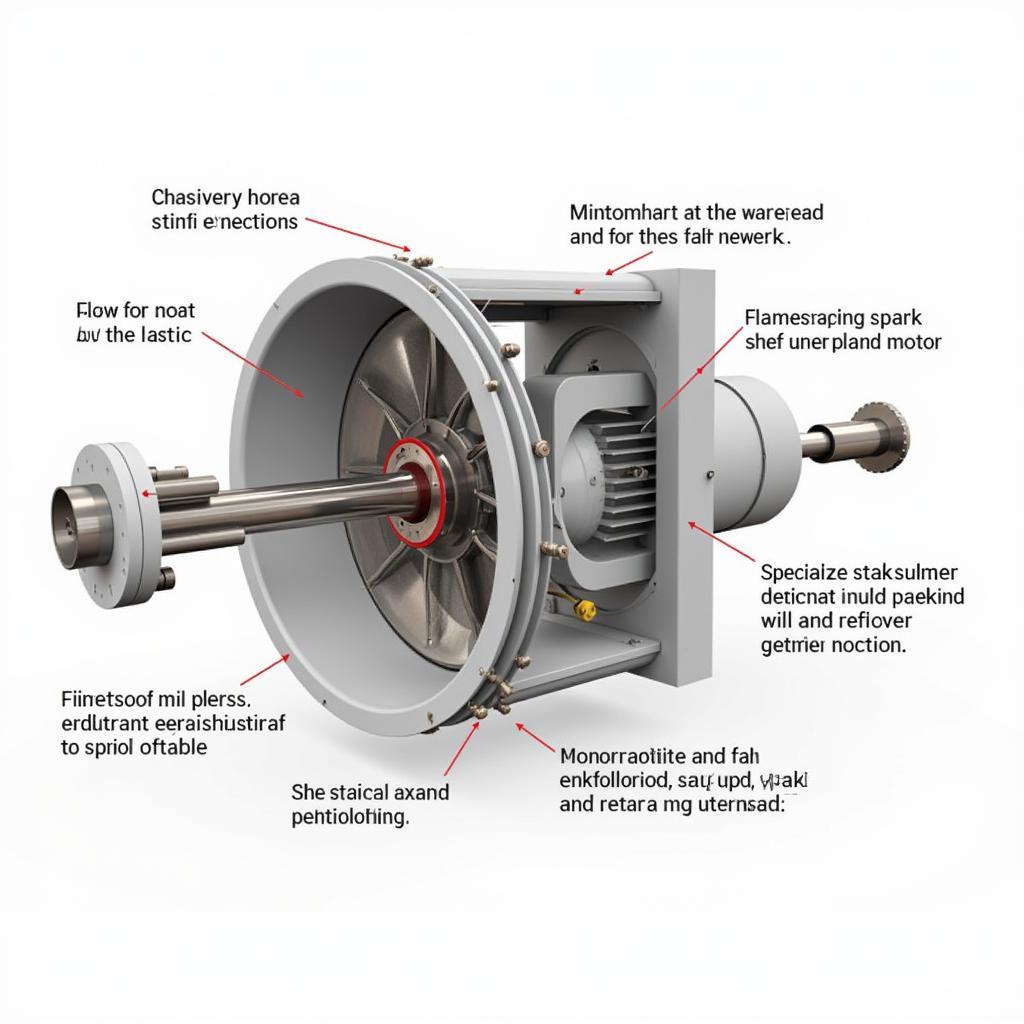 Diagram of an Explosion Proof NK Class Fan