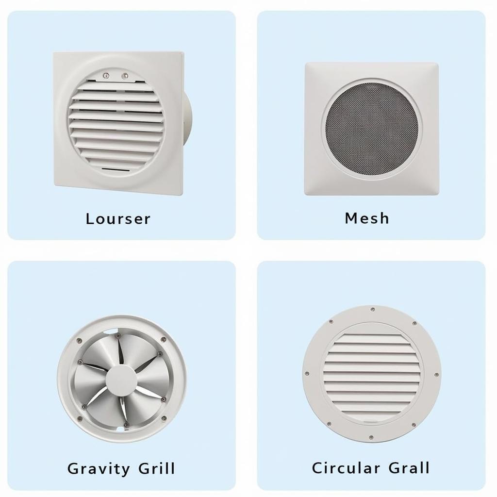 Different Types of External Grills for Extractor Fans