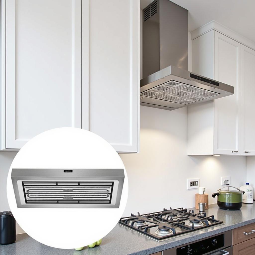 Extractor Fan Grill in a Kitchen Setting