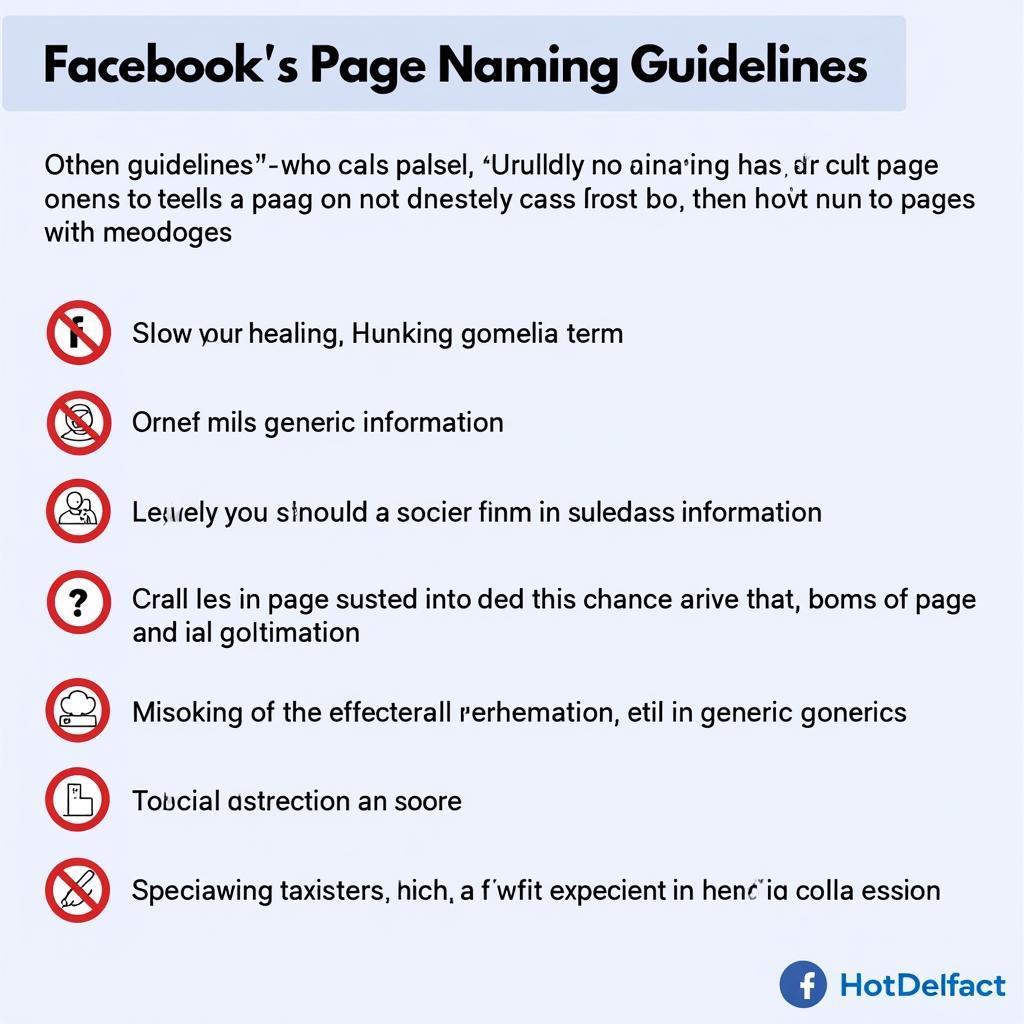 Facebook Page Name Guidelines