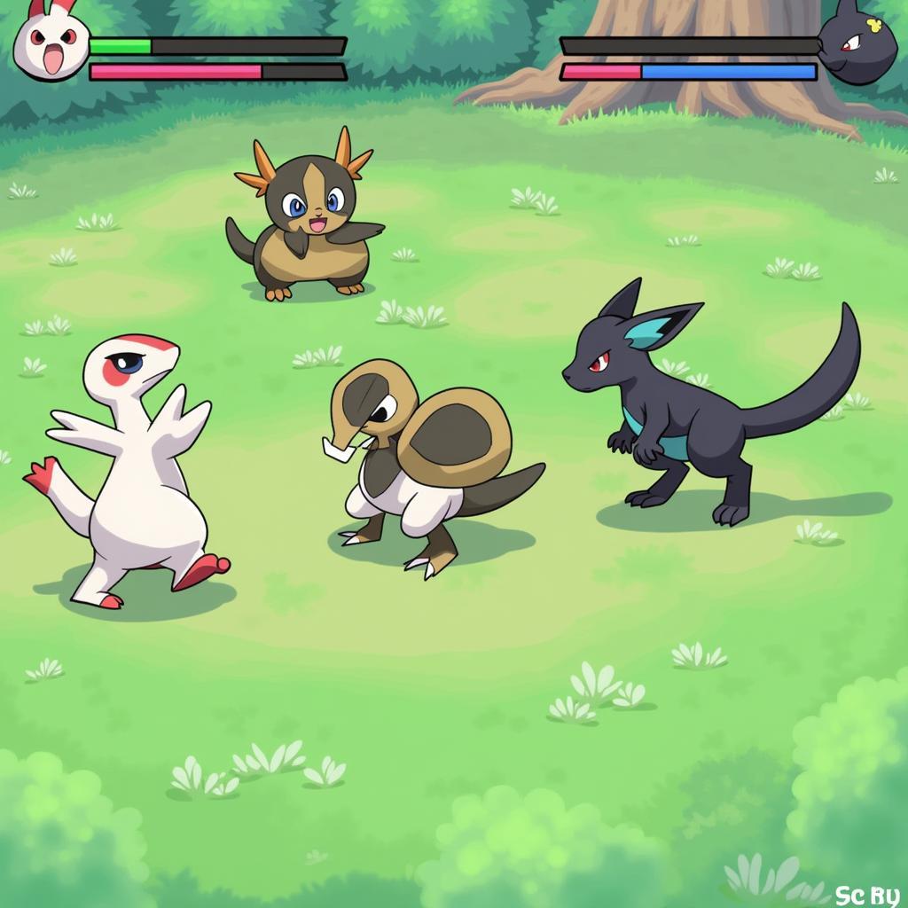 Fakemon in Battle