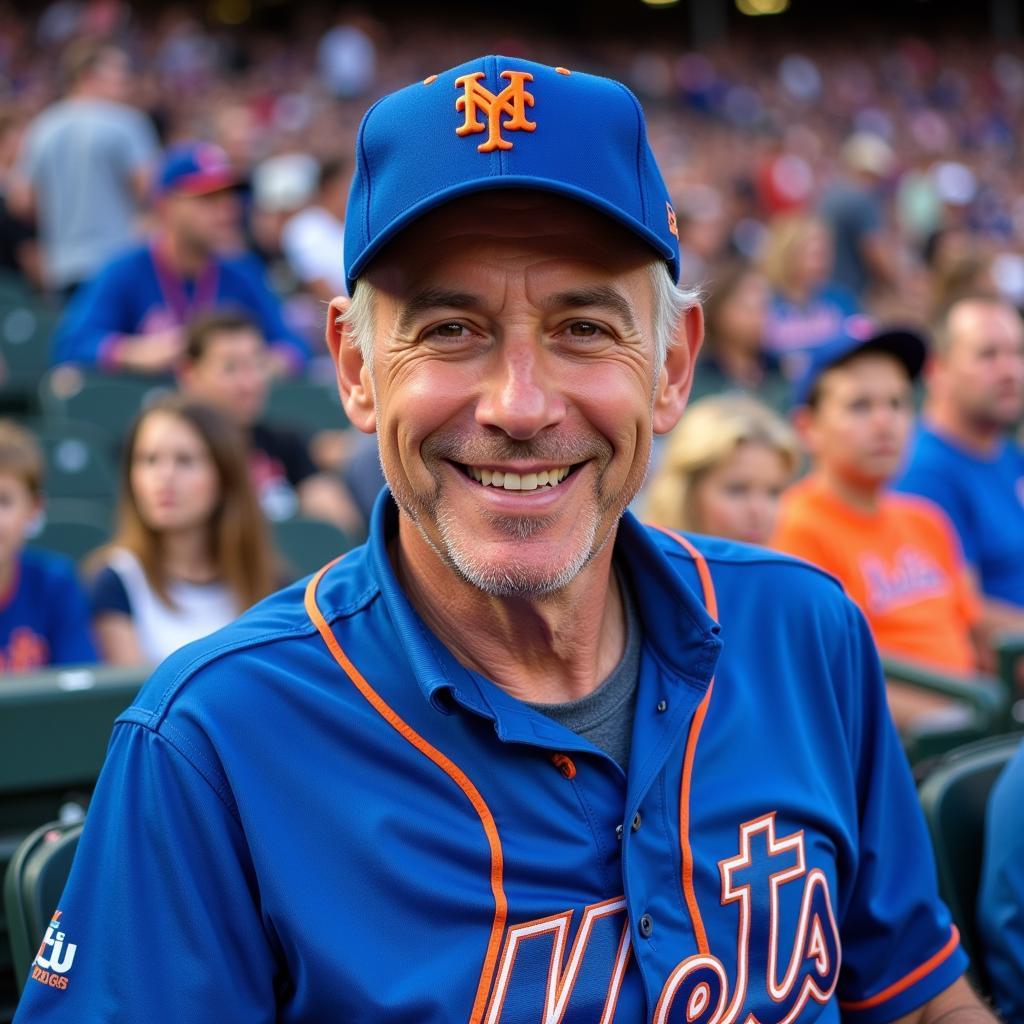 Jerry Seinfeld at a Mets Game