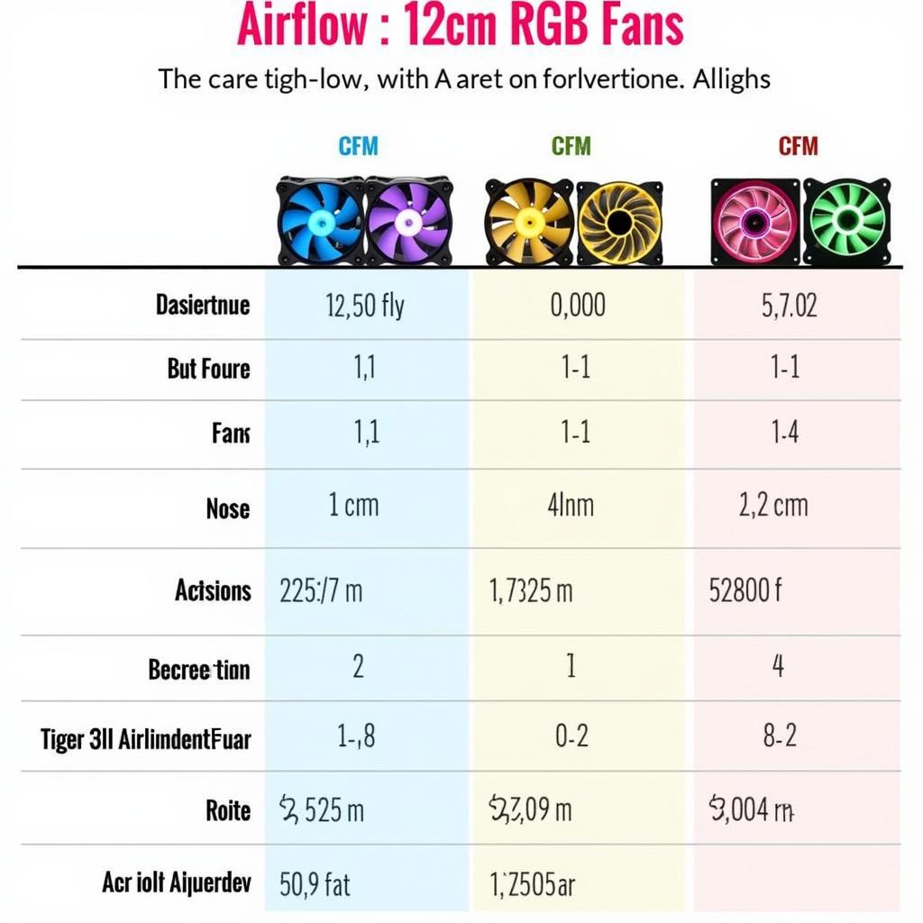 Fan 12cm RGB Airflow Comparison