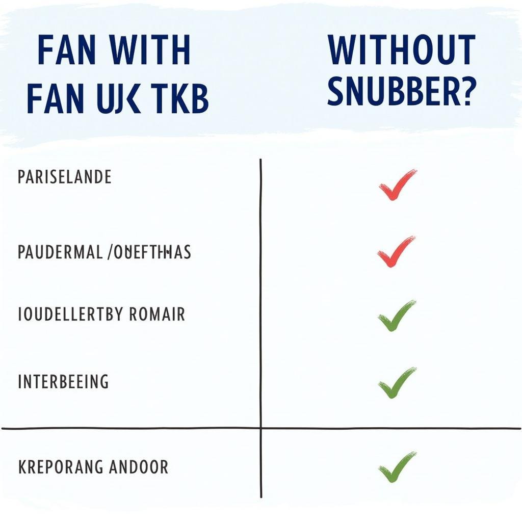 Comparing Fan Applications with and without Snubbers