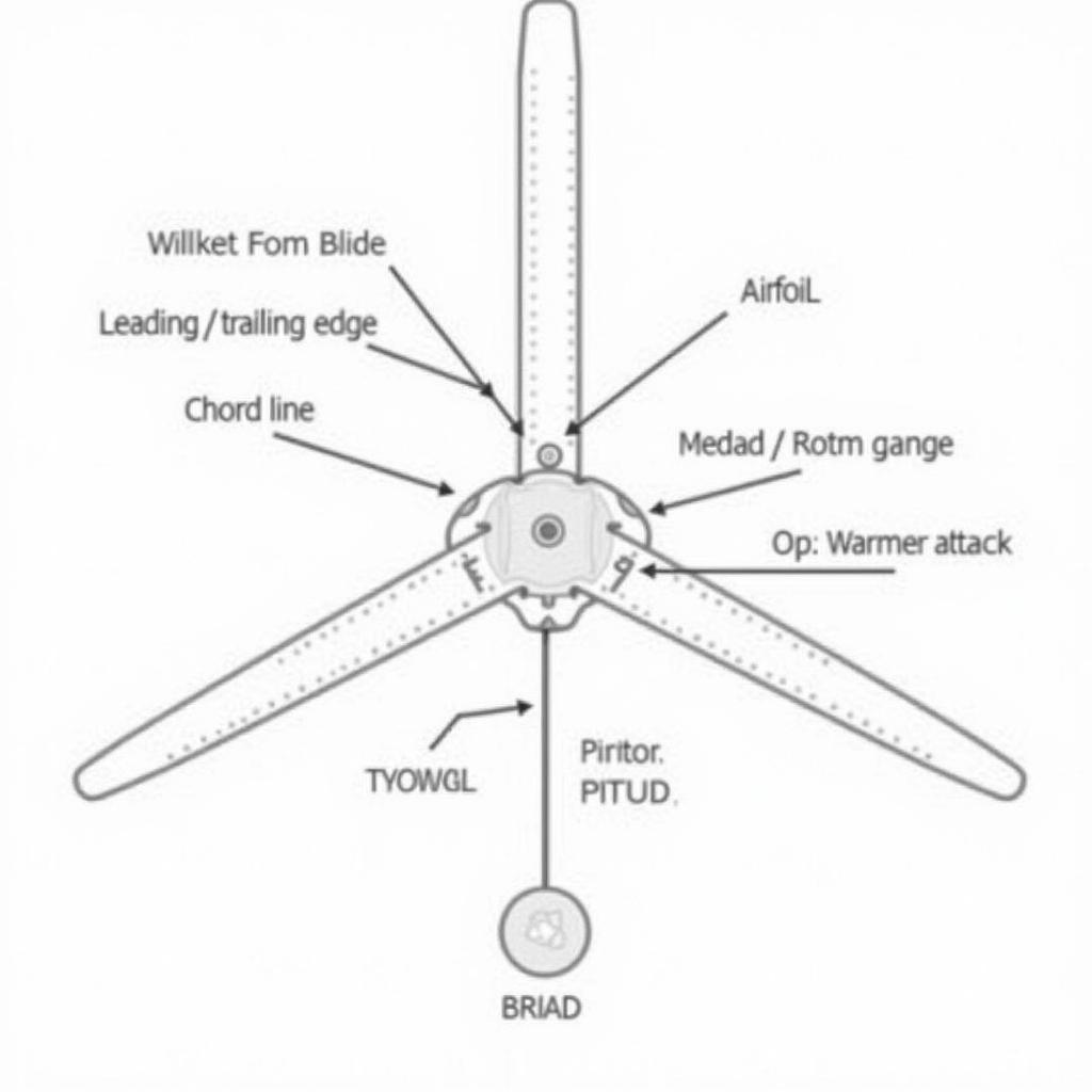 Diagram of Fan Blade Structure