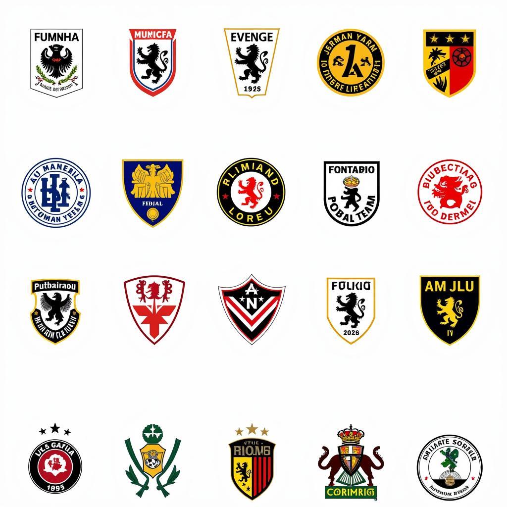 Various German National Team Fan Club Logos