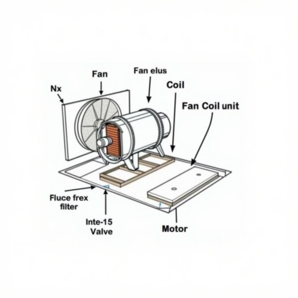 Diagram of Fan Coil Unit Components