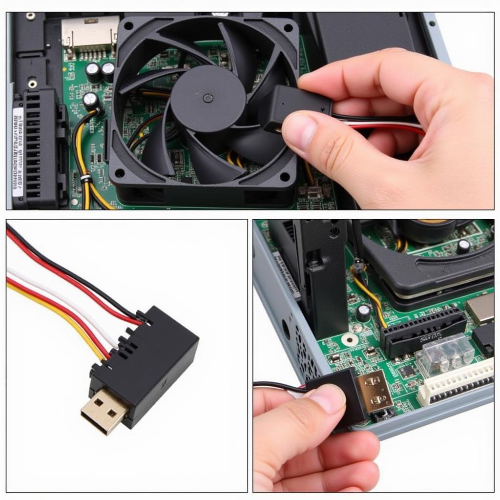 Disconnecting the Power Cable of Colorful CH81A Fan