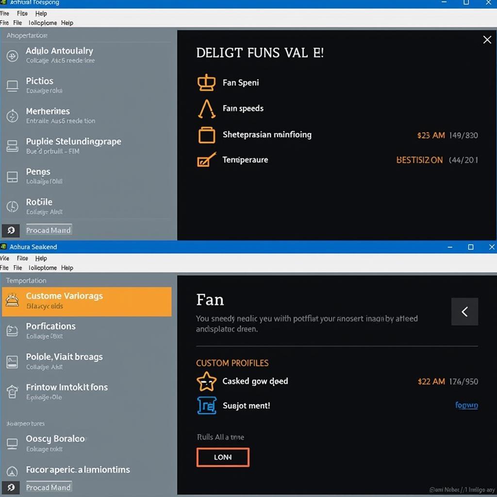 Fan Control Software Interface in Windows 10