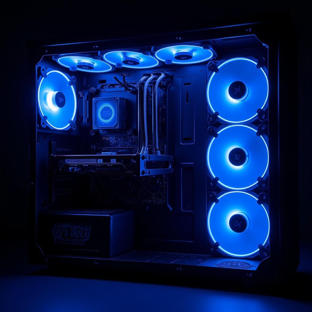 Fan Coolwind 120mm Blue PC Case Installation