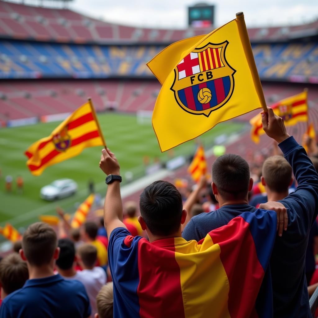 Fan Cules with Catalan Flags