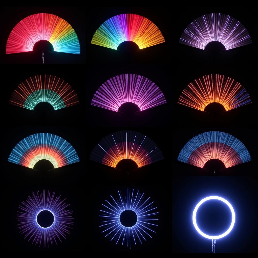 Different Lighting Options for Fan Frame Halos