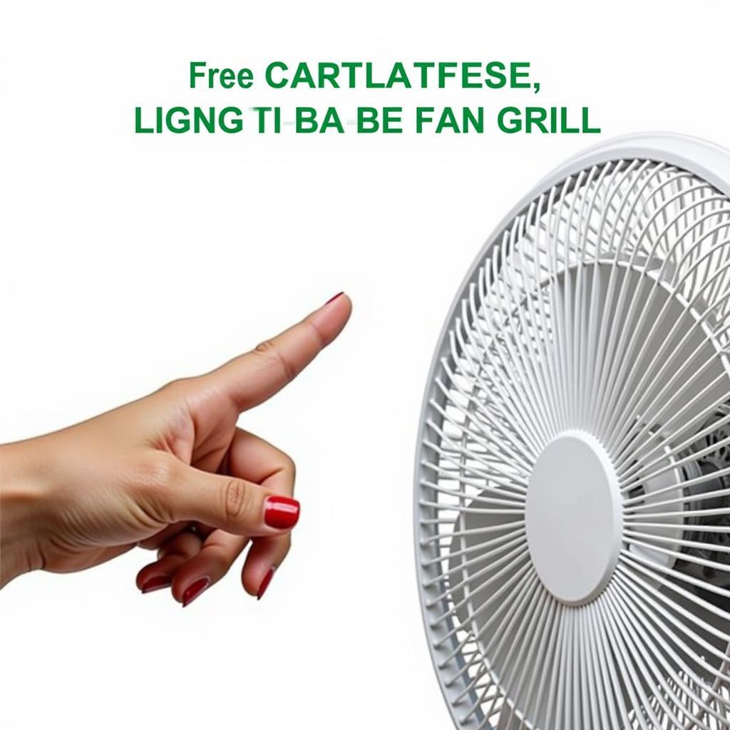 Fan Grill Protecting Fingers