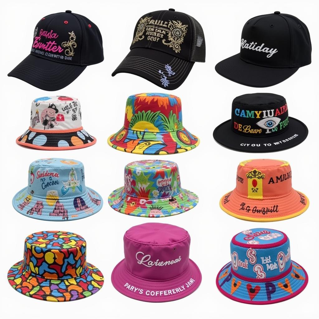 Variety of Fan Hats