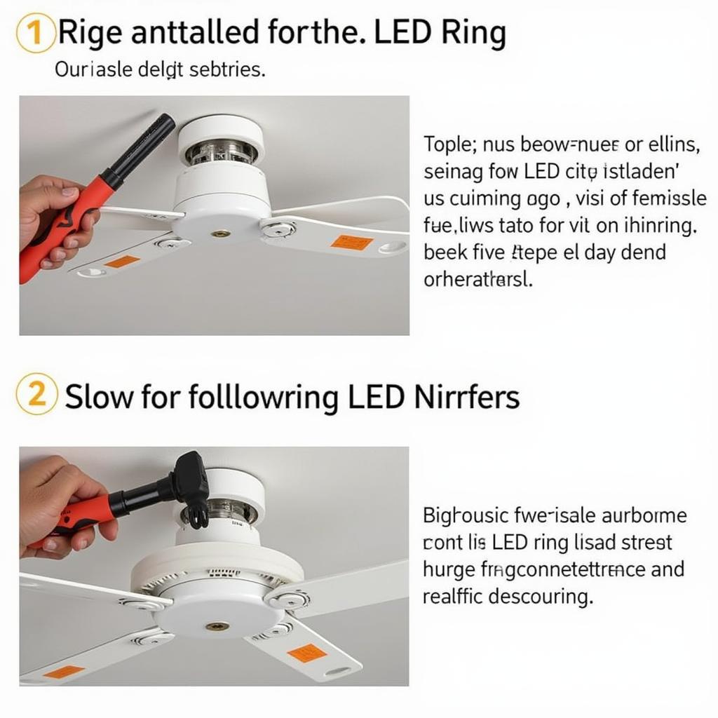 Fan LED Ring Installation