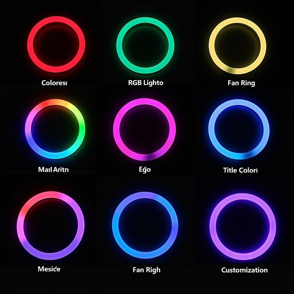 Fan Ring Aigo RGB Lighting Options