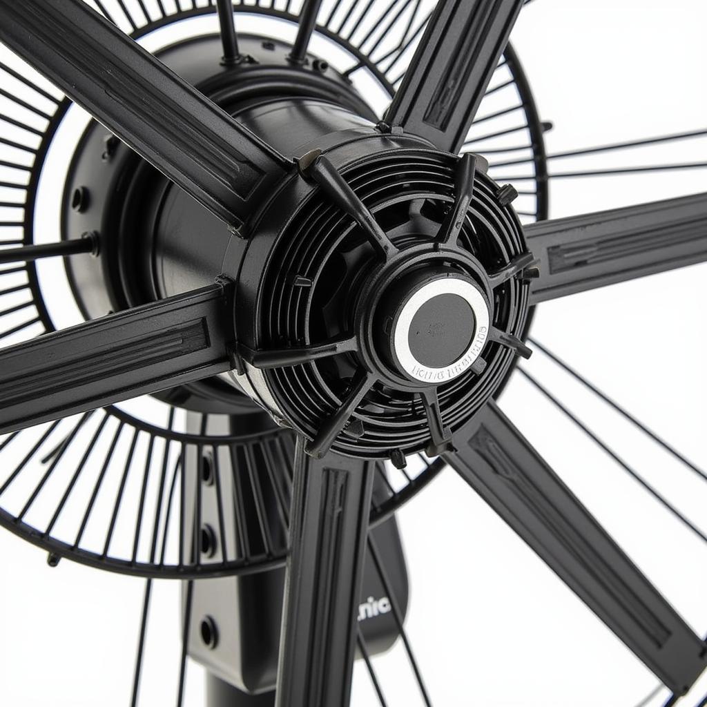 Close-up view of the Fan Sakaguchi GH12038HA2BL, showcasing its construction and blade design.