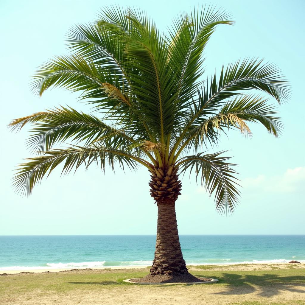 Adaptation of Fan-Shaped Fronds to Windy Environments