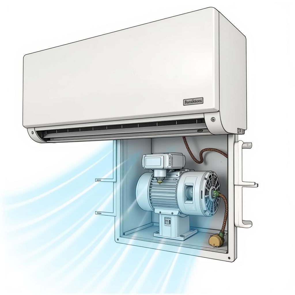 Diagram of Fan Speed Control Mechanism in an AC Unit