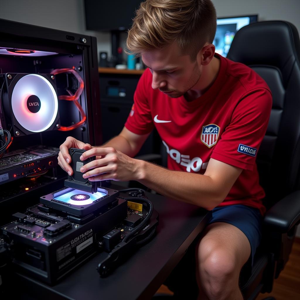 Football Fan Building a Computer with a Focus on CPU Cooling