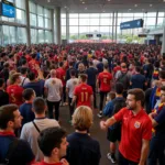 Fans Traveling for Football Matches