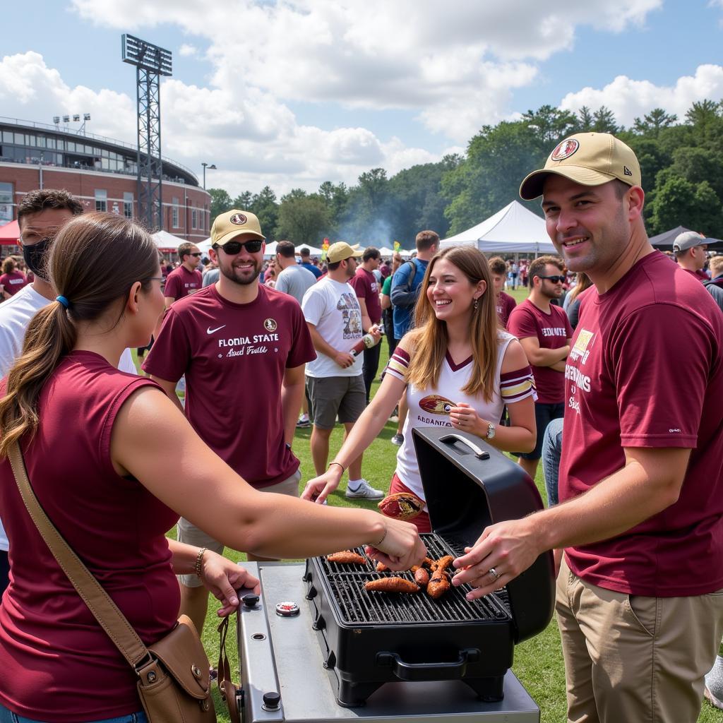 Tailgating before a Florida State Seminoles game