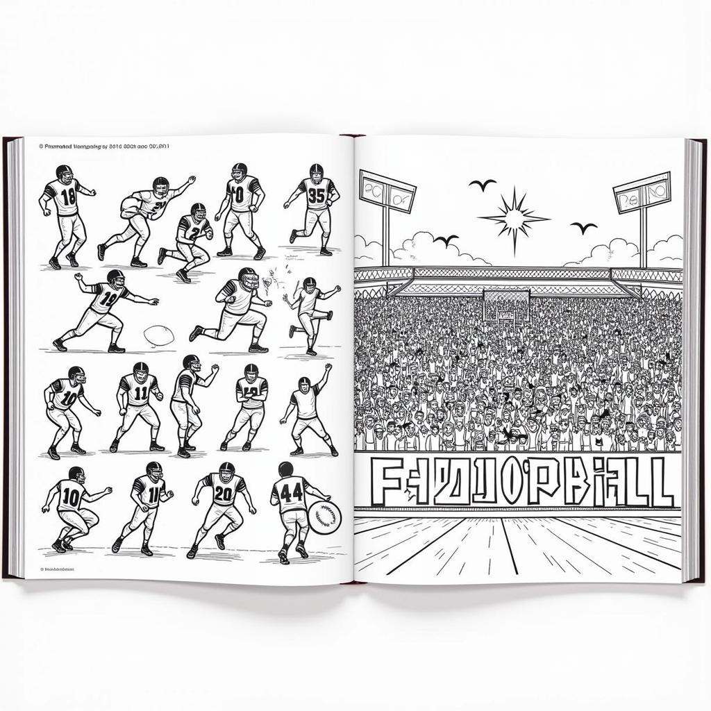 Football Fan Coloring Book