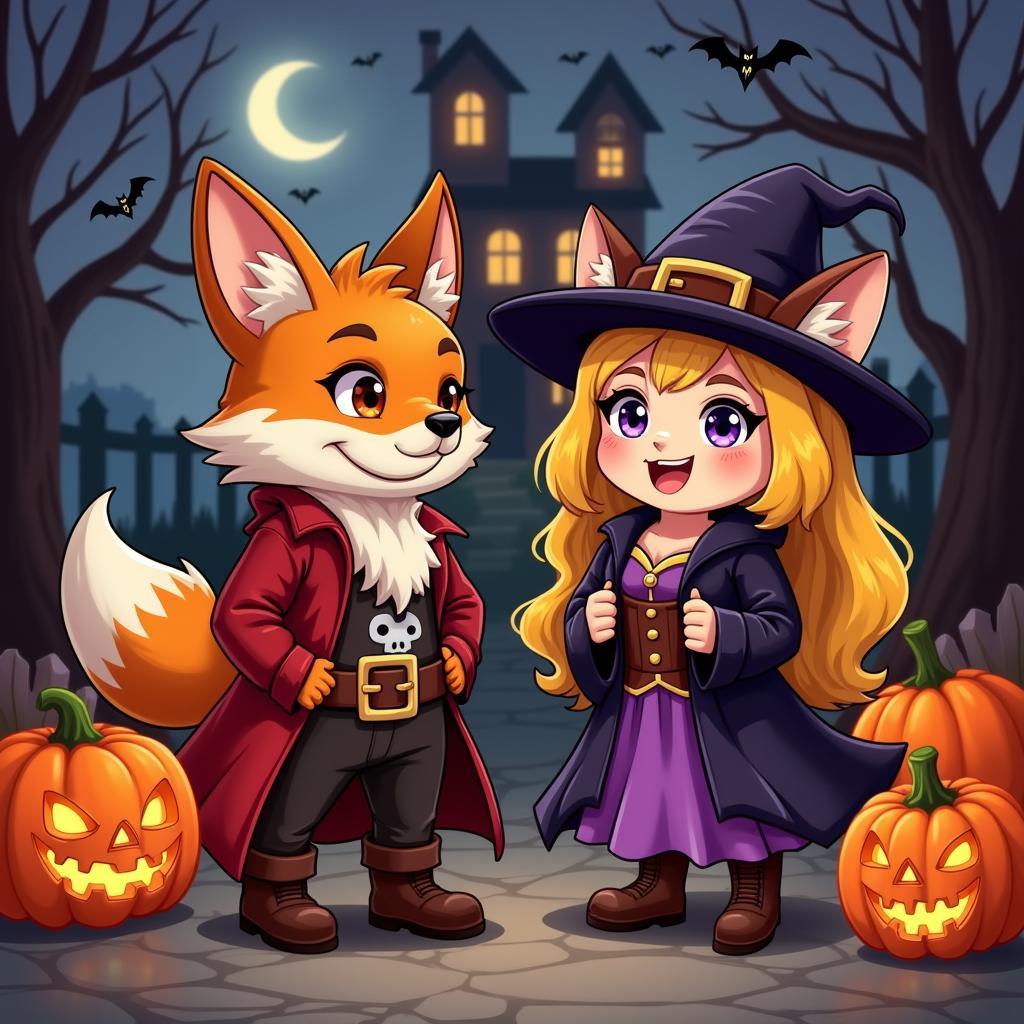 Foxica Halloween Themed Fan Art