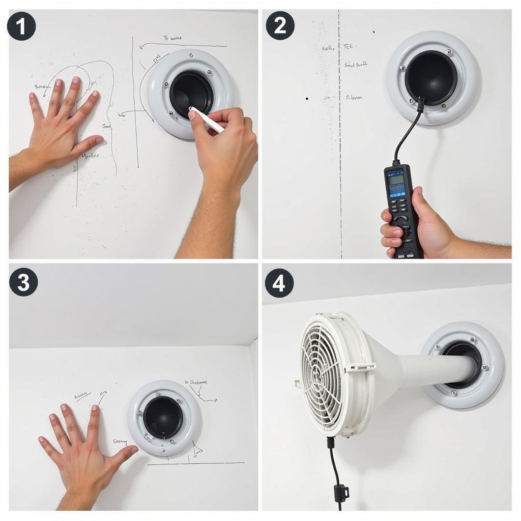 Installing a garage ventilation fan: A step-by-step guide.