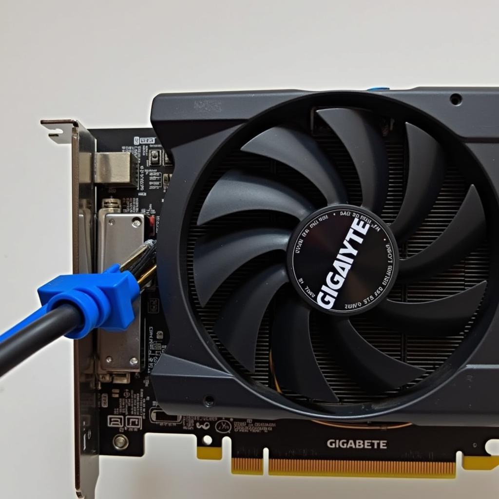 Gigabyte 1060 Windforce Fan with Cable Interference