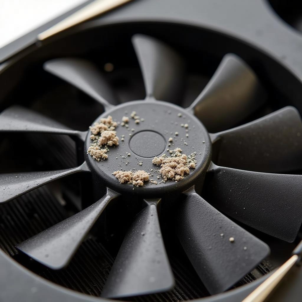 Gigabyte 1060 Windforce Fan with Dust Buildup