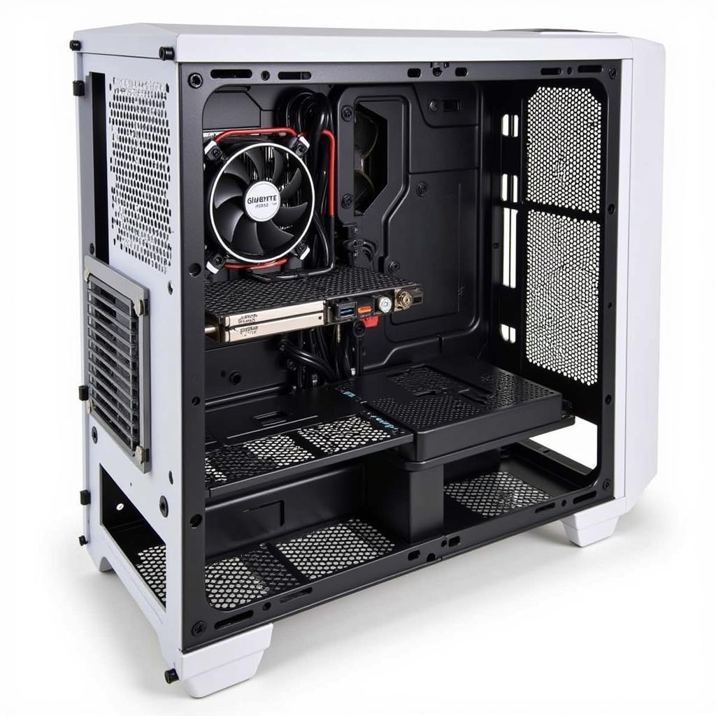 Gigabyte GTX 750Ti 2 Fan Installed in a PC Case