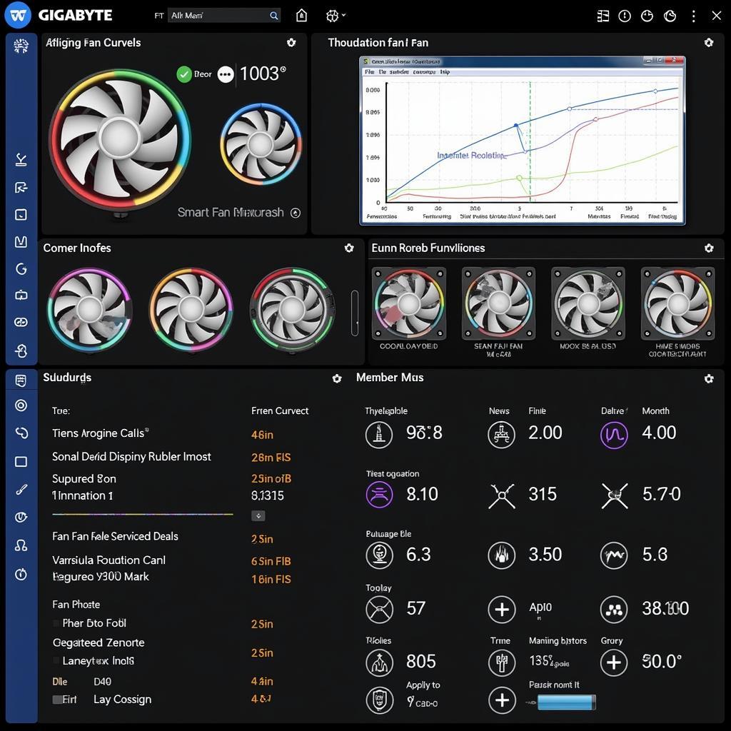 Gigabyte Smart Fan 5 Interface Screenshot