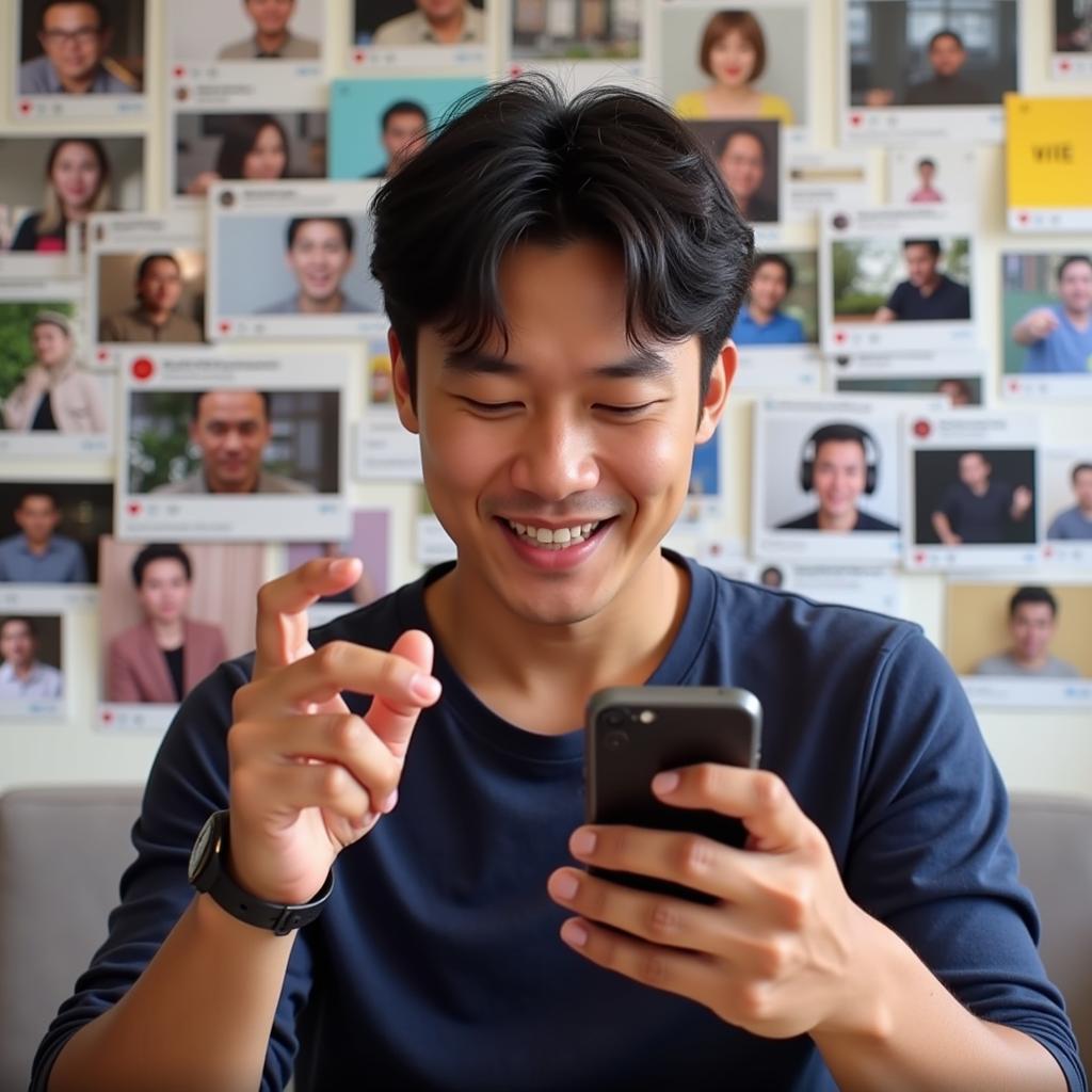 Gil Le connecting with global fans through social media