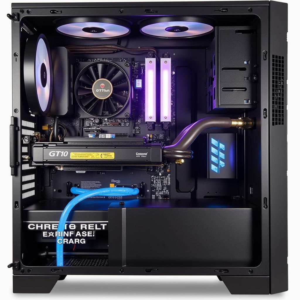 GT 710 2 Fan Installed in PC Case