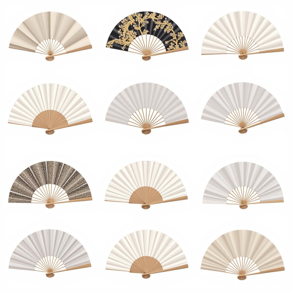 Diverse Collection of Hand Fan PNG Images